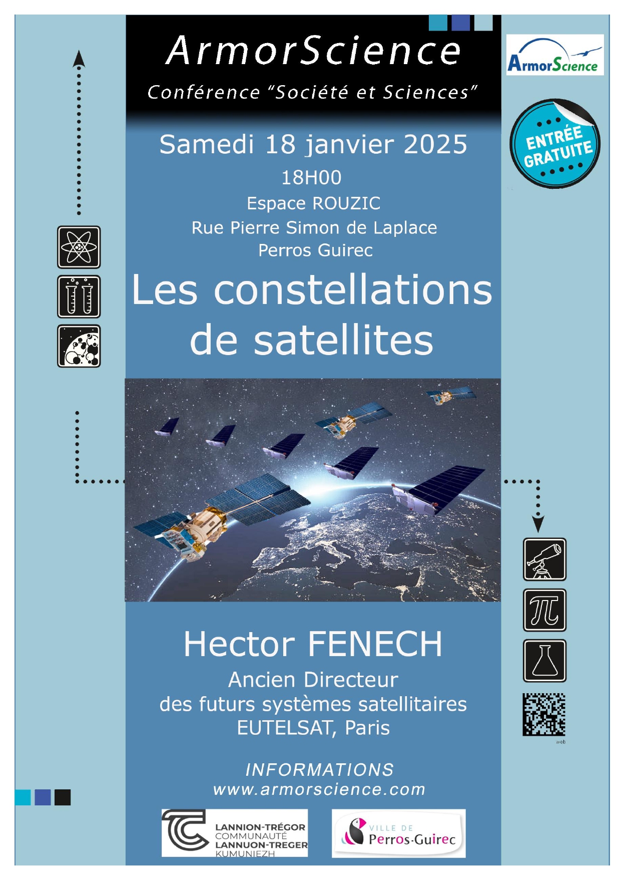 Conférence ArmorScience: « Les constellations de satellites »